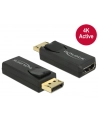 Delock Adapter Displayport 1.2 męski > HDMI żeński 4K aktywne czarny - nr 14
