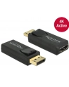 Delock Adapter Displayport 1.2 męski > HDMI żeński 4K aktywne czarny - nr 2