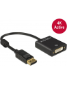 Delock Adapter Displayport 1.2 męski > DVI żeński 4K aktywne czarny - nr 24