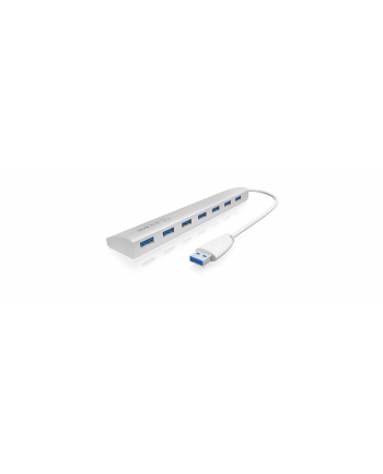 RaidSonic Icy Box 7x Port USB 3.0 Hub, Srebny