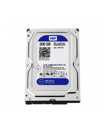 Western Digital Dysk twardy WD Blue, 3.5'', 500GB, SATA/600, 5400RPM, 64MB cache