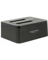 Delock Podwójna stacja dokująca SATA HDD > USB 3.0 z funkcją klonowania - nr 44