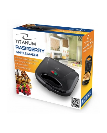 Gofrownica Titanum TITANUM RASPBERRY TKT003 (700W Czarny) nr 1
