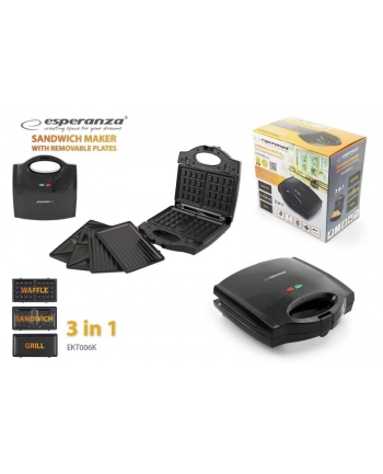 Opiekacz Esperanza EKT006K (700W Czarny) nr 1