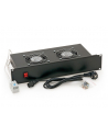 Triton panel wentylacyjny 19   1U   na 2 wentylatory RAB-CH-X01-A1 kolor czarny - nr 4