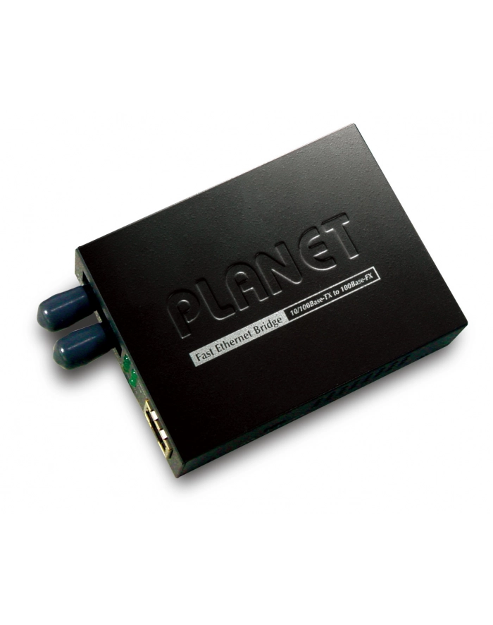 PLANET ( FT-801 ) Konwerter 10/100BaseT <=> 100BaseFX / ST / Multi-Mode / Max. 2 km / główny