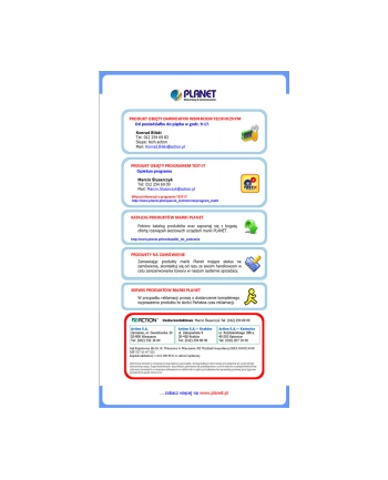 PLANET ( GT-805A ) Konwerter 1000BaseT <=> 1000BaseLX-SX / SFP MiniGBIC / nr 2