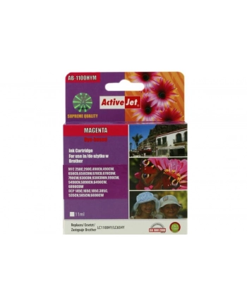 ActiveJet AB-1100M tusz magenta do drukarki Brother (zamiennik LC1100M  LC980M) nr 1