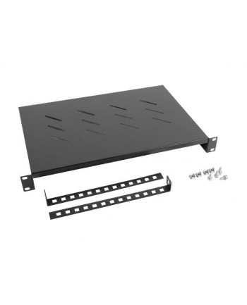 Power Walker Lanberg półka do szaf 19'' 600mm, 1U/483x300mm (udźwig do 25kg) czarna nr 2