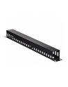 Power Walker Lanberg organizer kabli 1U z zaślepką do szaf 19'' czarny - nr 7
