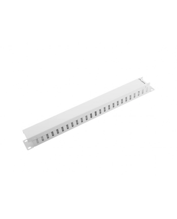 Power Walker Lanberg organizer kabli 1U z zaślepką do szaf 19'' szary nr 1