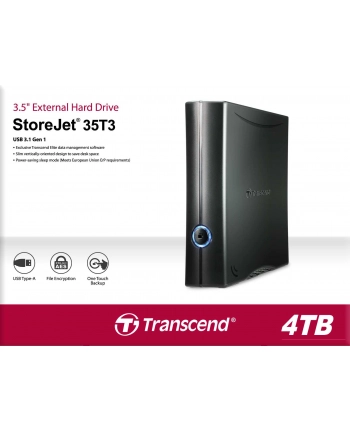 Transcend Dysk zewnętrzny StoreJet 35T3 Turbo 4TB HDD 3.5'' USB 3.0 nr 1