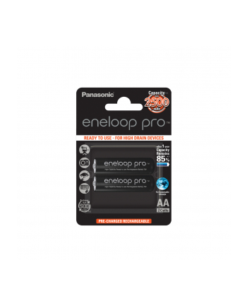 Panasonic Eneloop Pro R6/AA 2500mAh, 2 Pcs, Blister
