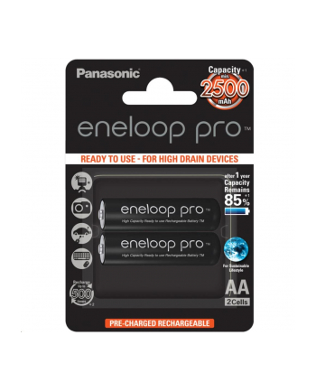 Panasonic Eneloop Pro R6/AA 2500mAh, 2 Pcs, Blister
