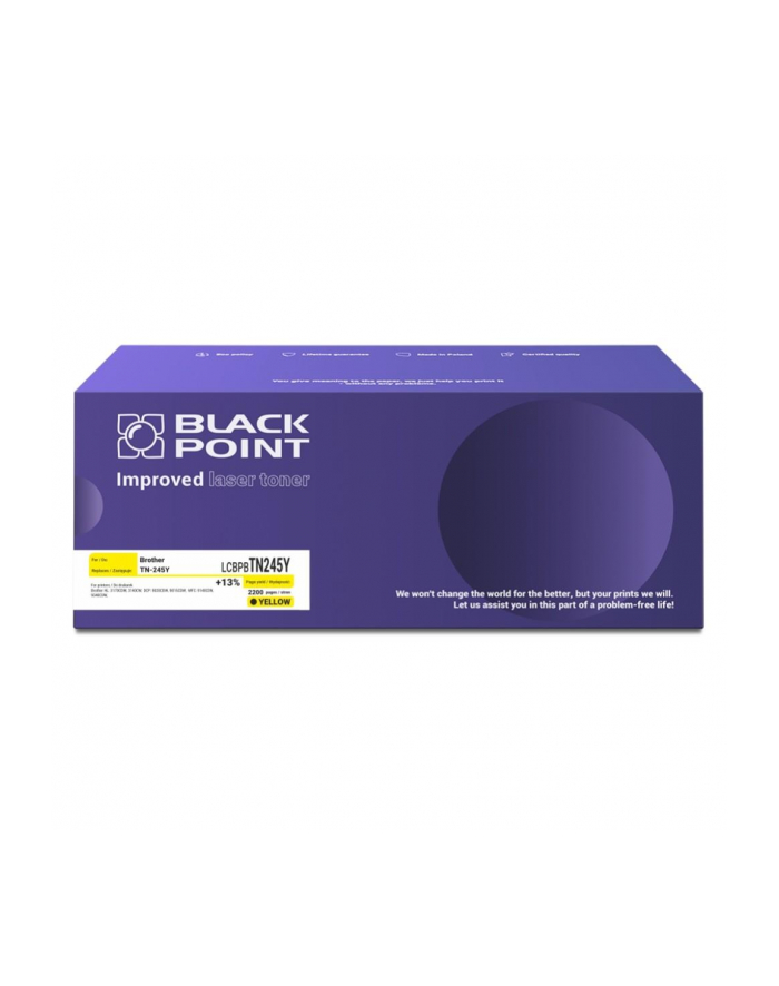 Toner Black Point LCBPBTN245Y | yellow | 2200 str. | Brother TN-245Y główny