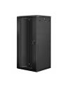 Lanberg szafa instalacyjna wisząca 19'' 27U 600x600mm czarna (drzwi szklane) - nr 58