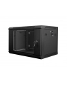 Lanberg szafa instalacyjna wisząca 19'' 6U 600x450mm czarna (drzwi szklane) - nr 10