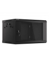 Lanberg szafa instalacyjna wisząca 19'' 6U 600x450mm czarna (drzwi szklane) - nr 43