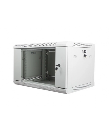 Lanberg szafa instalacyjna wisząca 19'' 6U 600x450mm szara (drzwi szklane) nr 1