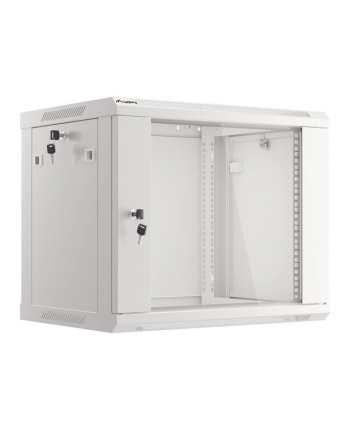 Lanberg szafa instalacyjna wisząca 19'' 9U 600x450mm szara (drzwi szklane) nr 1