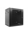 Lanberg szafa instalacyjna wisząca 19'' 12U 600x450mm czarna (drzwi szklane) - nr 3