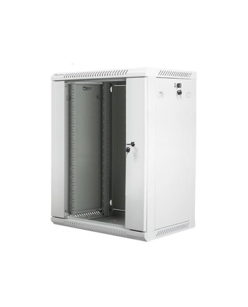 Lanberg szafa instalacyjna wisząca 19'' 15U 600x450mm szara (drzwi szklane) nr 1