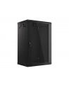 Lanberg szafa instalacyjna wisząca 19'' 18U 600x450mm czarna (drzwi szklane) - nr 39
