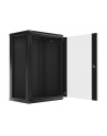 Lanberg szafa instalacyjna wisząca 19'' 18U 600x450mm czarna (drzwi szklane) - nr 40