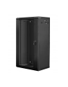 Lanberg szafa instalacyjna wisząca 19'' 22U 600x450mm czarna (drzwi szklane) - nr 17