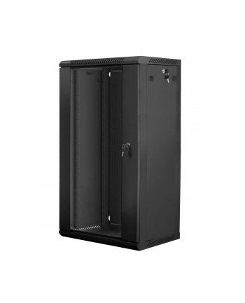Lanberg szafa instalacyjna wisząca 19'' 22U 600x450mm czarna (drzwi szklane) nr 1