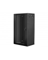 Lanberg szafa instalacyjna wisząca 19'' 22U 600x450mm czarna (drzwi szklane) - nr 6