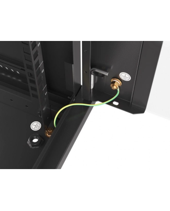 Lanberg szafa instalacyjna wisząca 19'' 27U 600x450mm czarna (drzwi szklane) nr 1