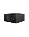 Lanberg szafa instalacyjna wisząca 19'' 4U 600x600mm czarna (drzwi szklane) - nr 6