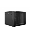 Lanberg szafa instalacyjna wisząca 19'' 9U 600x600mm czarna (drzwi szklane) - nr 16