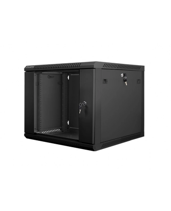 Lanberg szafa instalacyjna wisząca 19'' 9U 600x600mm czarna (drzwi szklane) nr 2