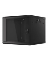 Lanberg szafa instalacyjna wisząca 19'' 9U 600x600mm czarna (drzwi szklane) - nr 30