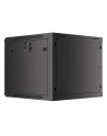 Lanberg szafa instalacyjna wisząca 19'' 9U 600x600mm czarna (drzwi szklane) - nr 34