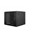 Lanberg szafa instalacyjna wisząca 19'' 9U 600x600mm czarna (drzwi szklane) - nr 6