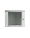 Lanberg szafa instalacyjna wisząca 19'' 9U 600x600mm szara (drzwi szklane) - nr 10