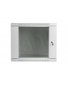 Lanberg szafa instalacyjna wisząca 19'' 9U 600x600mm szara (drzwi szklane) - nr 8