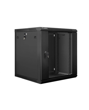 Lanberg szafa instalacyjna wisząca 19'' 12U 600x600mm czarna (drzwi szklane) nr 2