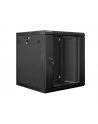Lanberg szafa instalacyjna wisząca 19'' 12U 600x600mm czarna (drzwi szklane) - nr 3
