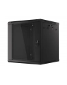 Lanberg szafa instalacyjna wisząca 19'' 12U 600x600mm czarna (drzwi szklane) - nr 46
