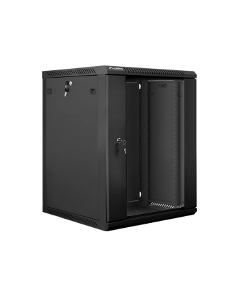 Lanberg szafa instalacyjna wisząca 19'' 15U 600x600mm czarna (drzwi szklane) nr 2