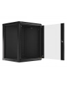 Lanberg szafa instalacyjna wisząca 19'' 15U 600x600mm czarna (drzwi szklane) - nr 40