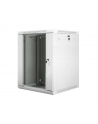 Lanberg szafa instalacyjna wisząca 19'' 15U 600x600mm szara (drzwi szklane) - nr 1