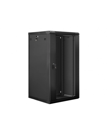 Lanberg szafa instalacyjna wisząca 19'' 22U 600x600mm czarna (drzwi szklane) nr 1