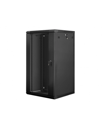 Lanberg szafa instalacyjna wisząca 19'' 22U 600x600mm czarna (drzwi szklane) nr 2