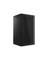 Lanberg szafa instalacyjna wisząca 19'' 22U 600x600mm czarna (drzwi szklane) - nr 32