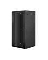 Lanberg szafa instalacyjna wisząca 19'' 27U 600x600mm czarna (drzwi szklane) - nr 58